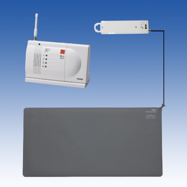 画像1: 徘徊お知らせお待ちくん（ワイヤレス）（ローコストマットタイプ）　卓上型受信機セット／HS-WA48(T) (1)