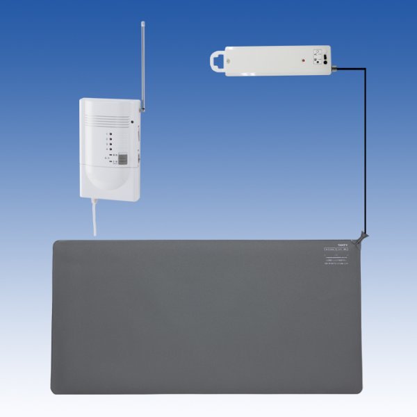 画像1: 徘徊お知らせお待ちくん（ワイヤレス）（ローコストマットタイプ）　設置型受信機セット／HS-WA48 (1)